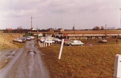 origineel uitzicht voetbalplein Semmerzake in 1973